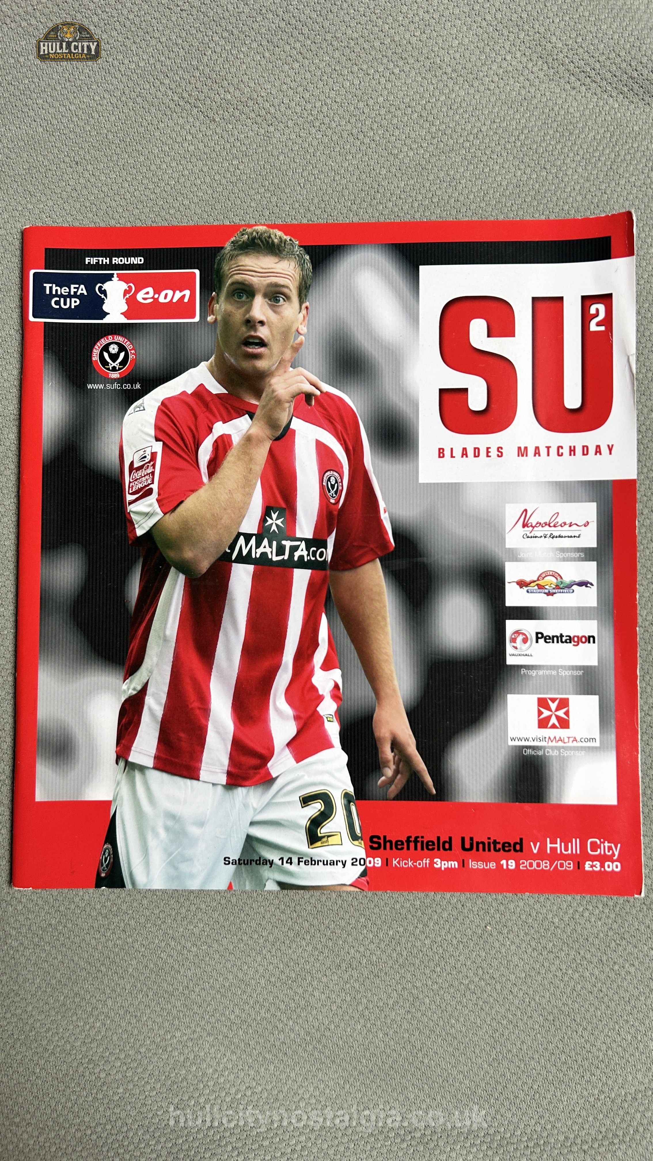 Sheffield United v Hull City programme cover