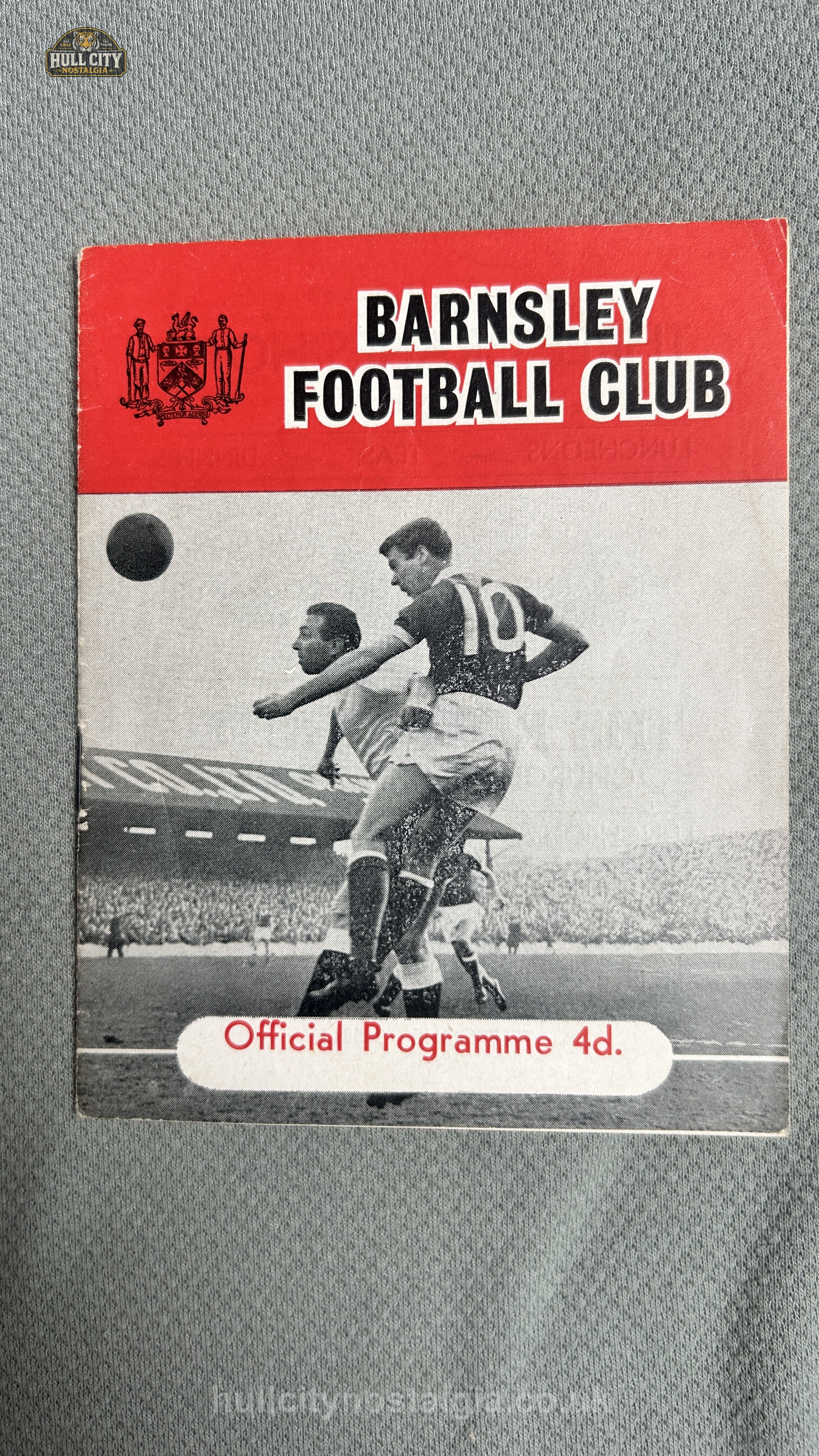 Barnsley v Hull City matchday programme — front cover