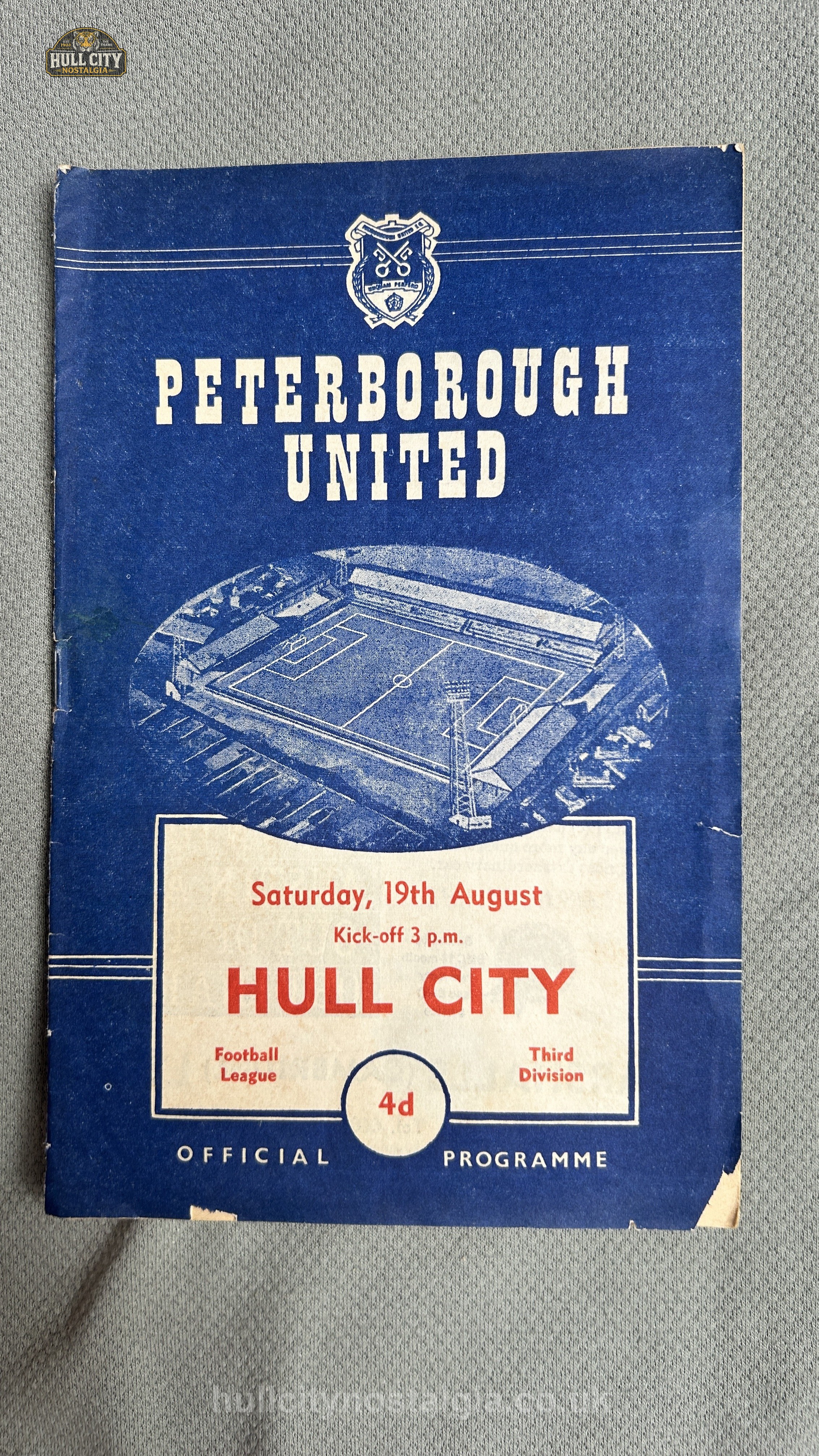 Peterborough United v Hull City matchday programme — front cover