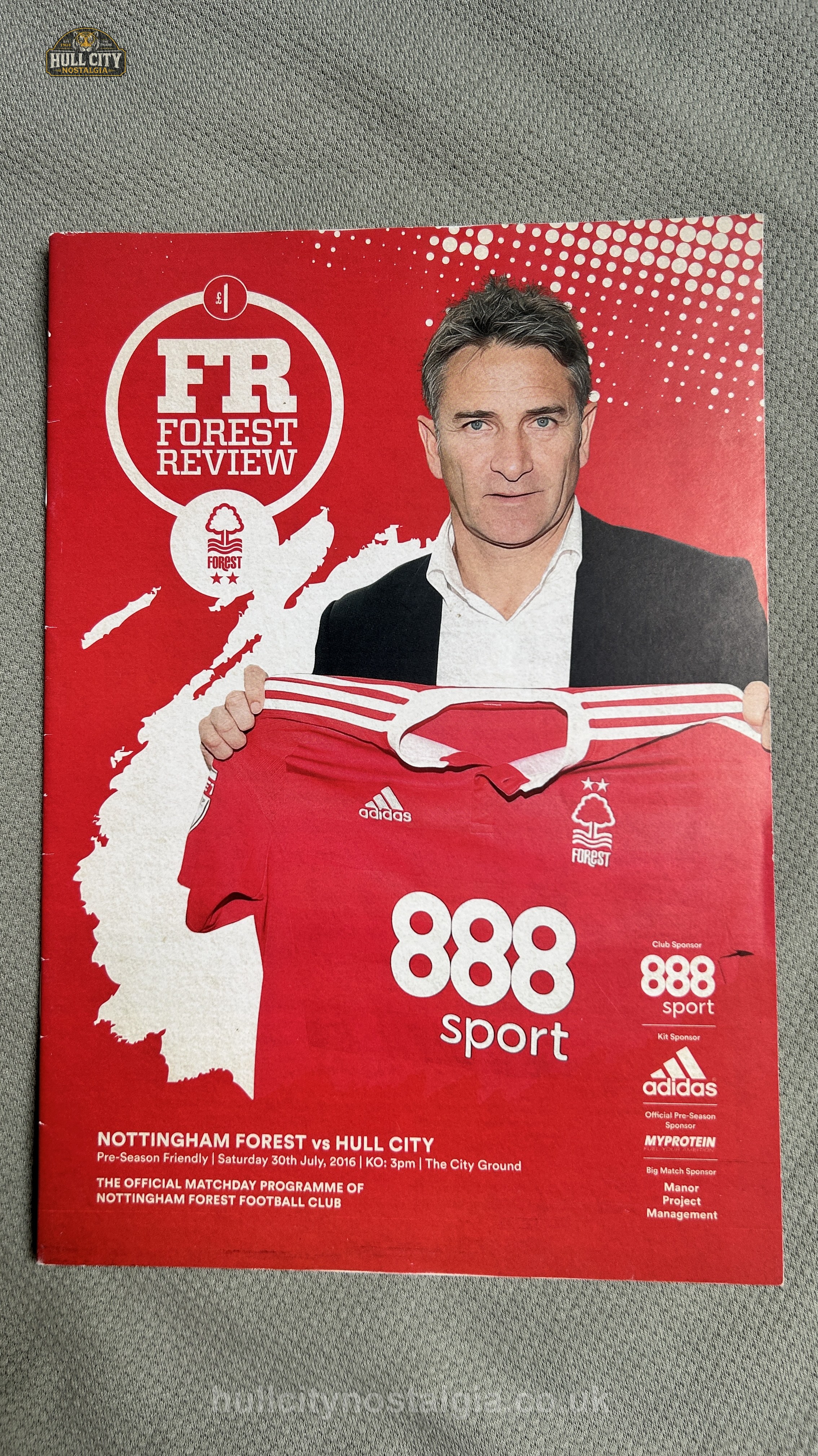 Nottingham Forest v Hull City programme cover