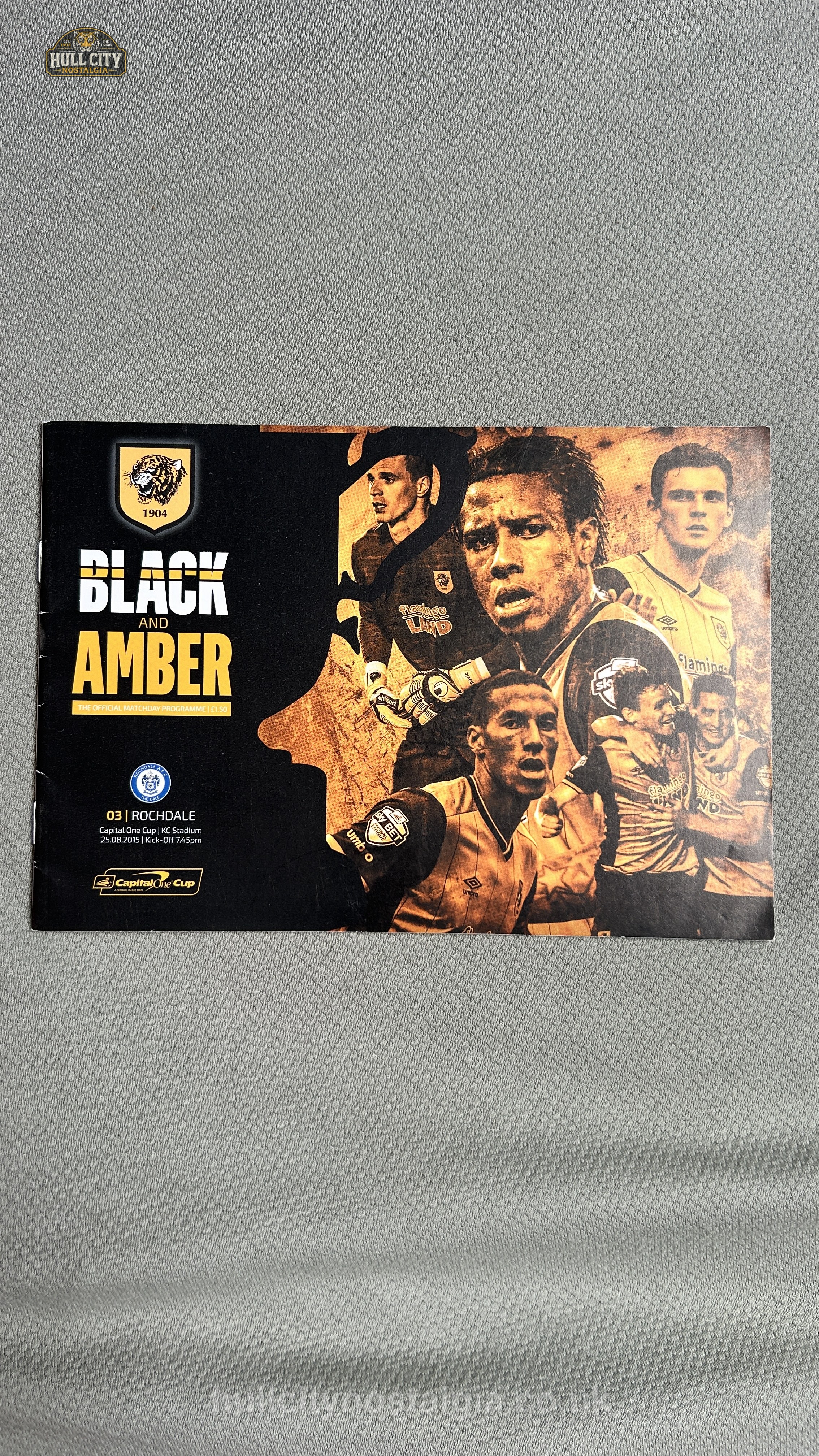 Hull City v Rochdale programme cover