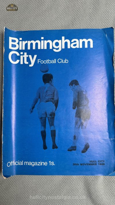Birmingham City v Hull City programme cover