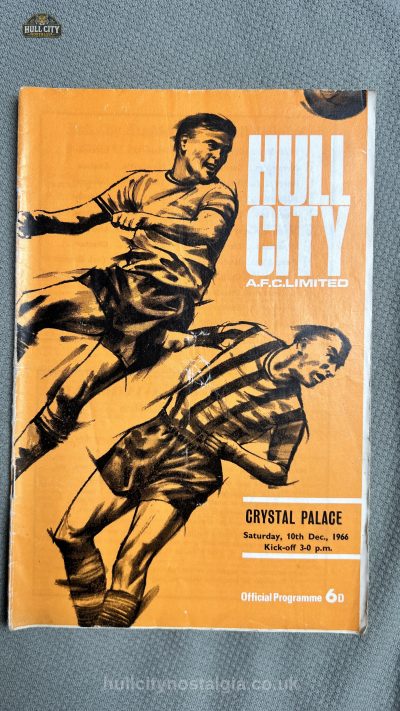 Hull City v Crystal Palace programme cover
