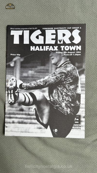 Hull City v Halifax Town programme cover