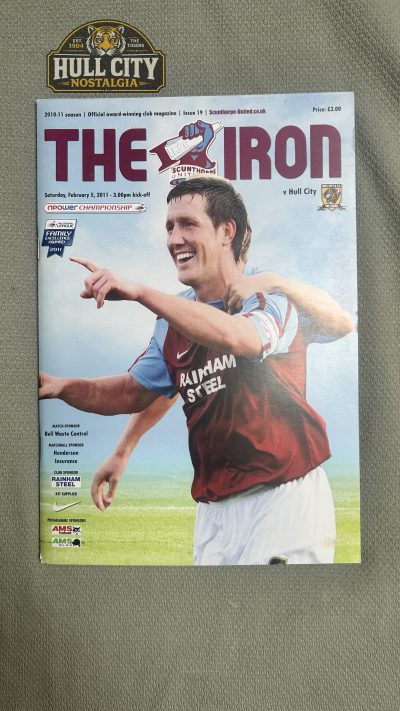 Scunthorpe United v Hull City programme cover