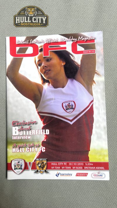 Barnsley FC v Hull City FC programme cover