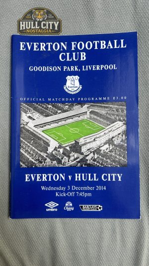 Everton v Hull City programme cover