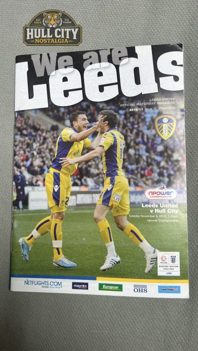Leeds United v Hull City programme cover