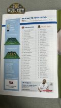 Reading v Hull City programme back cover
