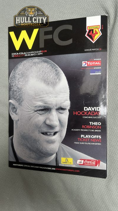 Watford v Hull City programme cover