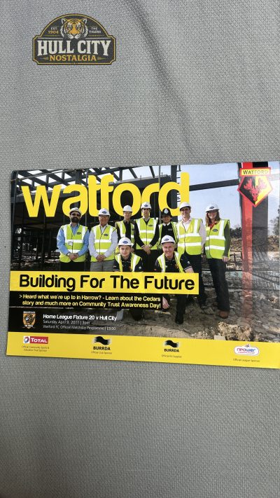 Watford v Hull City programme cover